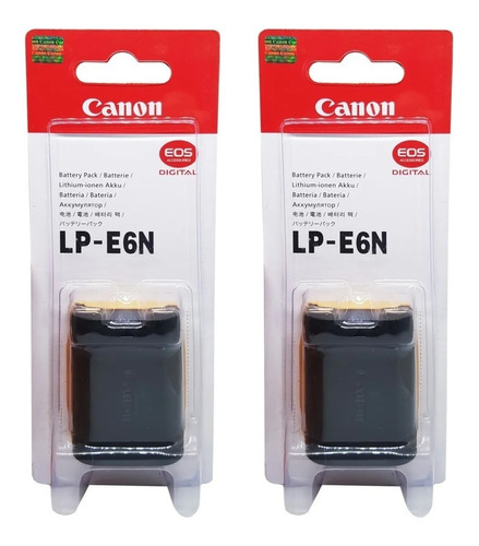 Bat-eria Canon Lp-e6n 2x Peca 5d2 7d 7d2 6d 70d 60d80d C/nfe