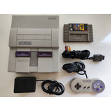 Super Nintendo Snes Genuino + Control +adaptador+cable+juego