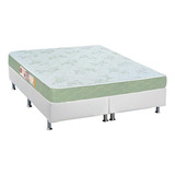 Cama Box Queen: Colchão Espuma Castor D33 Sleep Max+base Crc