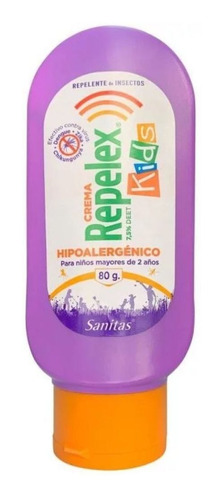 Repelex Kids Crema Repelente De Insectos Hipoalergenico 80 G