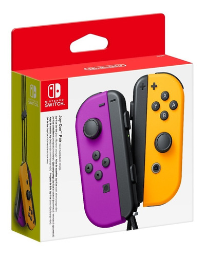 Joy Con Nintendo Switch Neon Morado - Naranja (en D3gamers) 