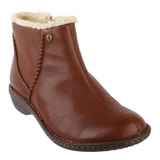 Botin Cuero Varego Café Hush Puppies