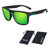 Óculos De Sol Masculino Polarizado Surfista Uv400 Iceman 765 Cor Verde Desenho Liso
