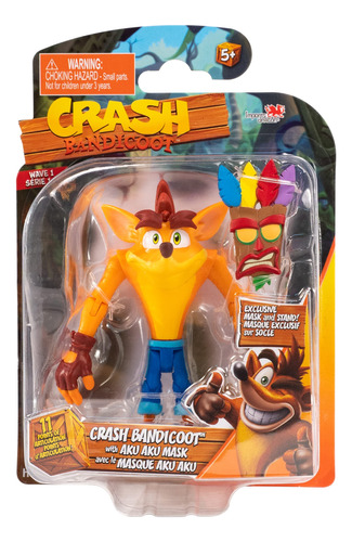 Crash Bandicoot 4.3 In Mask He | Figura De Juego Retro Cole.