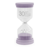 Reloj De Arena Tiempo De 30 Min, Tamaño 11cm, Color Morado