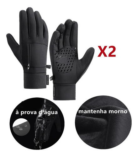 Guantes De Bicicleta, 2 Unidades, Guantes Térmicos Para Bici