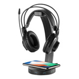 Suporte Headset 7 Em 1 Com Carregamento Indução