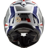 Capacete Ls2 Ff900 Valiant 2 Revo Branco Vermel Azul Pinlock Cor Branco/vermelho/azul Tamanho Do Capacete L-g 59-60