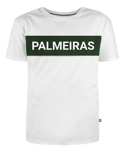 Camiseta Palmeiras Classic Logo Masculina - Branco