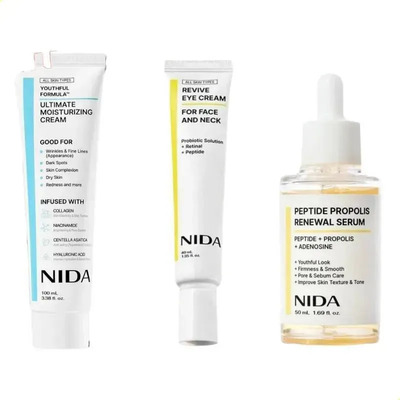 Kit De 3 Cremas Faciales Coreanas Antienvejecimiento Con Pép | Envío gratis