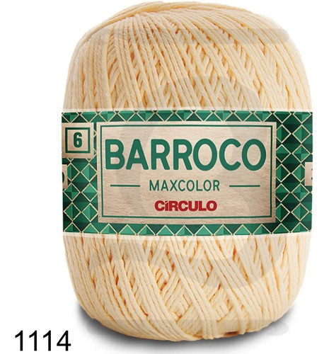 Barbante Barroco Maxcolor Nº 6 - 400g - Escolha Sua Cor