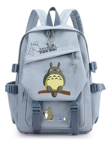 Mochila Ghibli Totoro Cartoon Play Para Estudiantes, Espalda