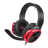 Auriculares Gamer Sades R17 Black And Red Pc Ps4