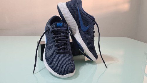 Tênis Nike Revolution 4 Azul Num 37 Usado 
