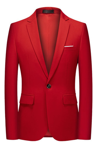 Youmu Blazer Rojo Para Hombre, De Negocios, Social, De