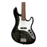 Contra Baixo Jazz Bass Passivo Cort Gb24jj Black Tampo Maple