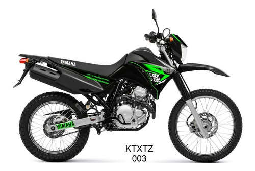 Adesivo Kit Yamaha Lander 250 2009 A 2019 Verde