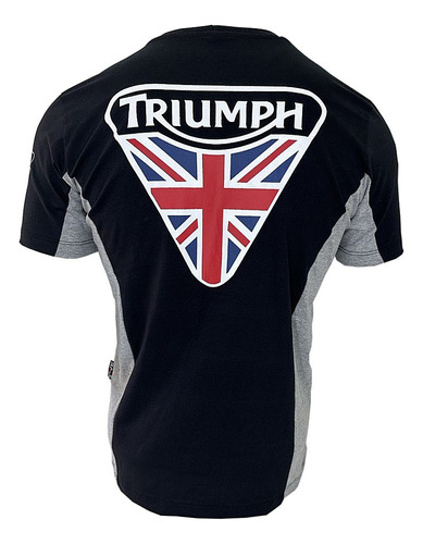 Camiseta Triumph Preta 100% Algodão