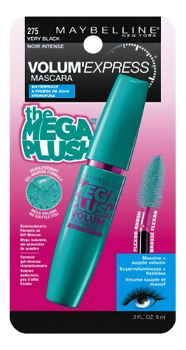 Mega Peluche Maybelline Volume Express De Rímel, Color Negro 275, Color Negro