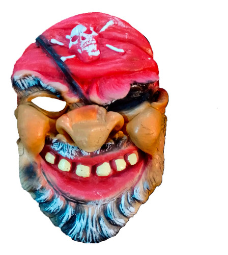 Mascara Pirata Monstruo Calavera Latex Halloween Disfraz