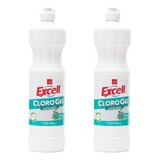 Cloro Gel Antisarro Aroma Menta 900ml Excell X 2unds