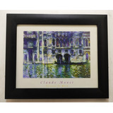 Palacio De Mila Venecia _ Monet Litografía Enmarcada 30 X 25