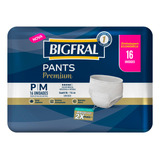 Fraldas Para Adultos Descartáveis Bigfral  Descartável Pants Premium P/m X 16 U