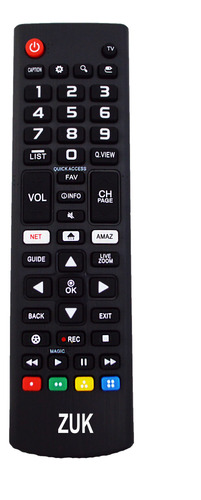Control Remoto Tv Lcd Smart Led Para LG Netflix 525 Zuk
