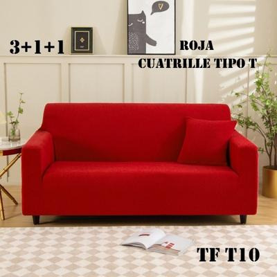 Fundas Sillon Sofa Texturizada Y Elasticadas 3 Cuerpos |7