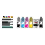 Pack 4 Polvo Toner + 4 Chips Cp1025 M175 M176 M177 Uninet 