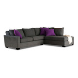 Sala Quinn Seat Lino Gris Izquierda Mueble Sala Sofa Sillon