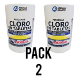 Cloro Tabletas Triple Acción Multifuncional 1kg Pack 2un