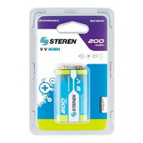 Batería Steren Recargable 9v Nimh 200 Mah Bat-nm-9v Se