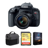 Canon Eos Rebel T7i Dslr Camara Con 18-55mm Lens And Accesso