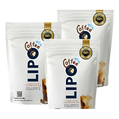 Café Termogénico Naturalworks 3 Pzs Lipo Ice Coffe 250g