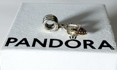 Plata 925 Original Pandora Charm Corazones Heart Oro 585 14k