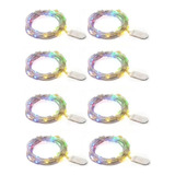 8pz Tiras Serie Mini O Micro Luces Led Navideñas 2m 20 Leds