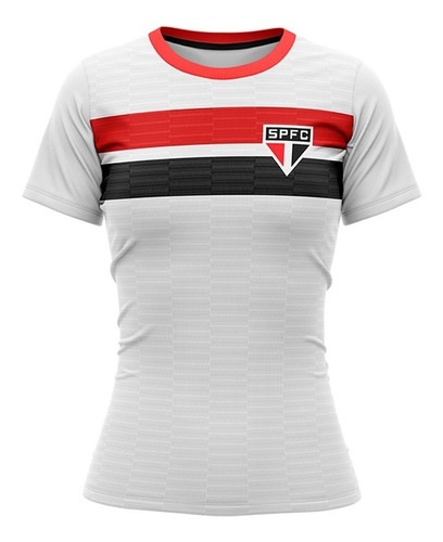 Camiseta São Paulo Feminina Oficial Braziline Realistic