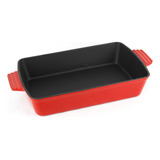 Magefesa Ferro Bandeja Horno 24x24 Cm Hierro Fundido Rojo