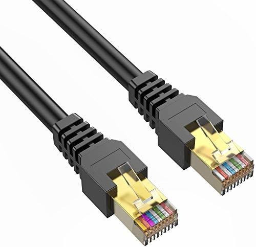 Cable Ethernet Cat7 De 3 Pies, 2 Unidades, Exterior E Interi