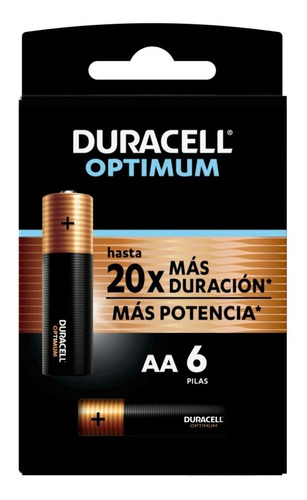 Duracell Alcalina Optimum Aax6