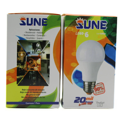 Caja De Focos Led Con 100 Pz Ahorradores Marca Sune | Envío gratis
