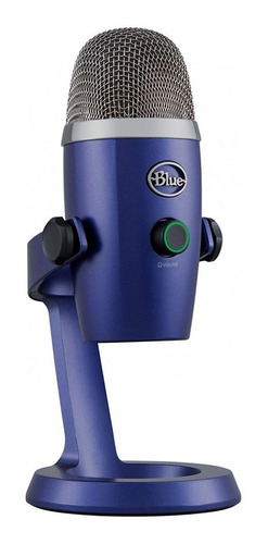 Microfone Nano Premium Usb P/gravação E Streaming-azul-blue