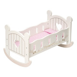 Robud Cuna De Muneca De Madera Para Bebe, Juguetes De Cama D