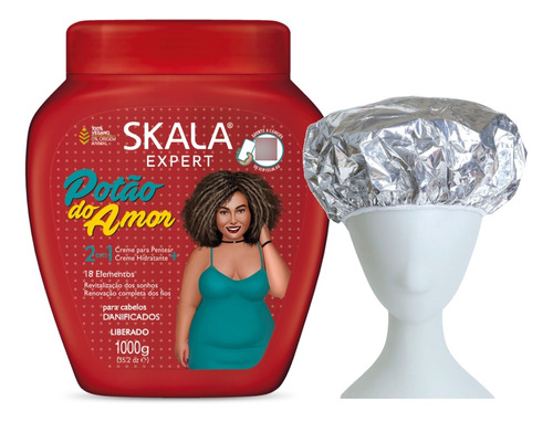Potao De Amor Skala Mascara Vegana 1kg + Gorro Aluminio
