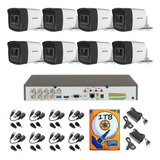 Kit Circuito Cerrado 8 Cámaras 5mp Audio Baluns 1tb