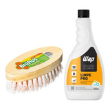 Kit Escova E Detergente Concentrado Limpe Pro 500 Ml Wap