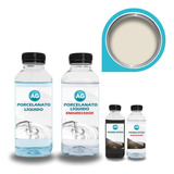 Kit Porcelanato Líquido Creme Ag - Ral9001 Por M²