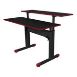 Mesa Connect Pro Para Computador Altura Regulável Vermelho