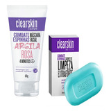 Kit Clearskin Másc. Facial Argila Rosa+sabonete Extra Forte